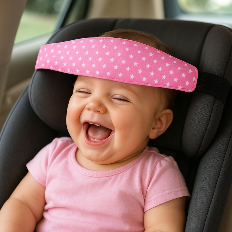 Cale tete bebe | HeadHolder™ - Rose étoilé