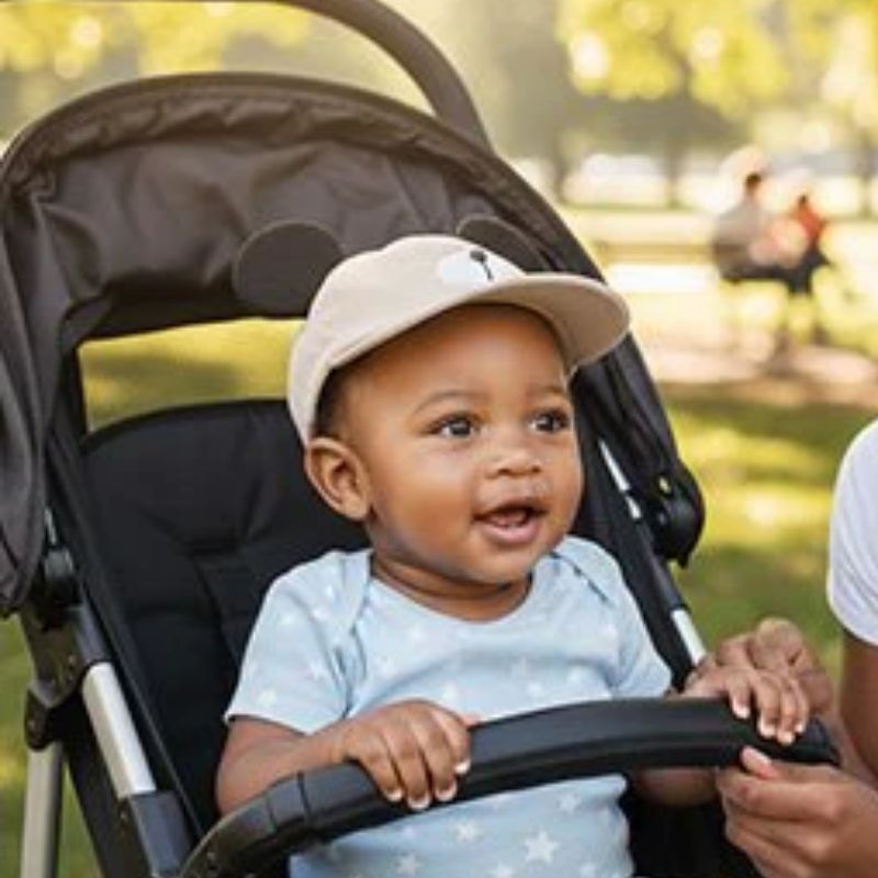 Casquette bebe - PandaCuty™ | Protection Solaire Coton Bio