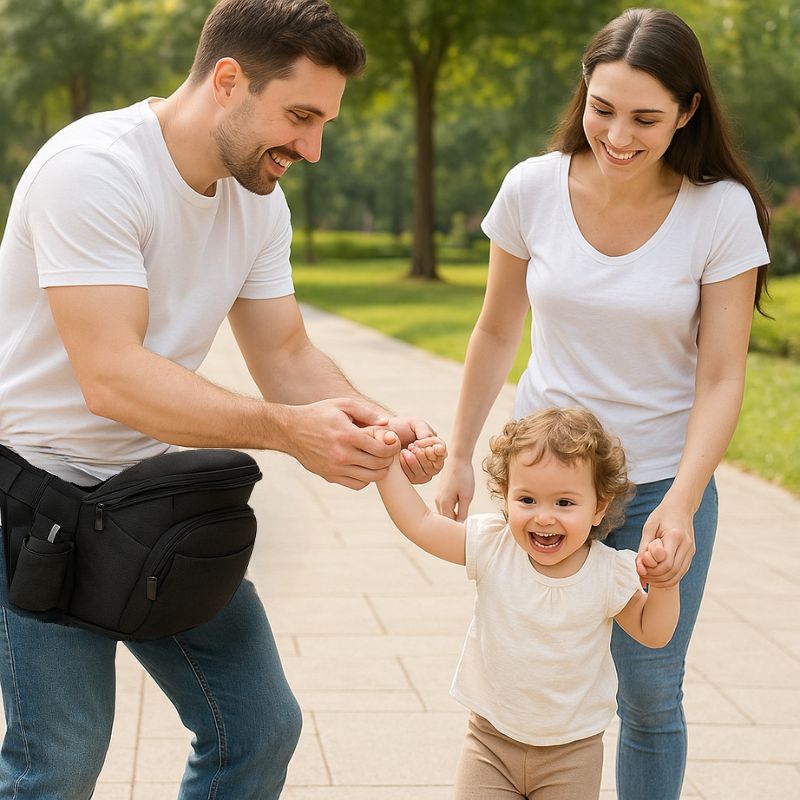 Ceinture porte bebe | LittleHolderâą- Noir