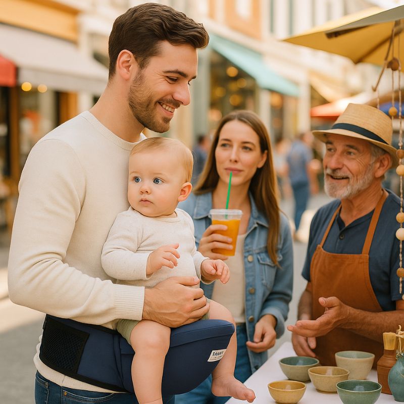 Ceinture porte bebe | BasicHoldâą - Marine