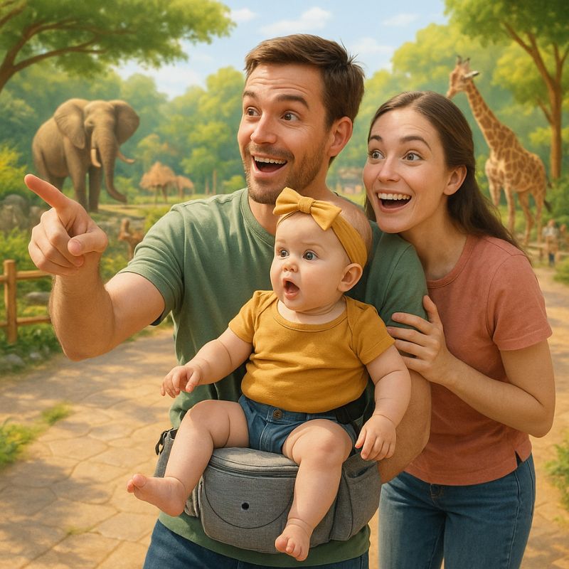 Ceinture porte bebe | LittleHolderâą- Gris