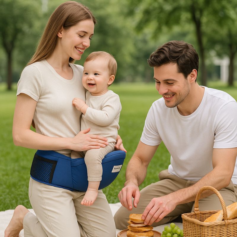 Ceinture porte bebe | BasicHoldâą - Bleu