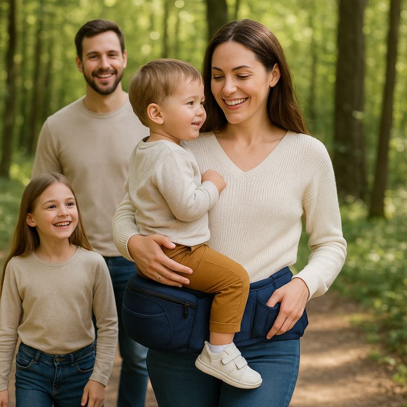Ceinture porte bebe | LittleHolderâą- Marine