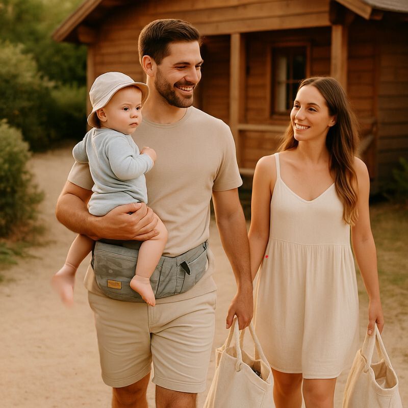 Ceinture porte bebe | LittleHolderâą- Camo Gris