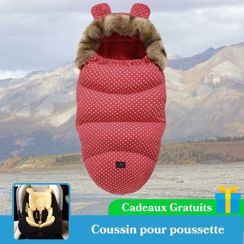 Chancelière poussette - Ikiaq™ - Rouge a pois