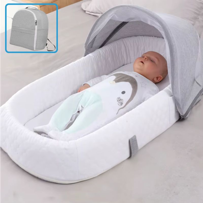 Lit de Voyage pour Bebe | NestAway - Gris