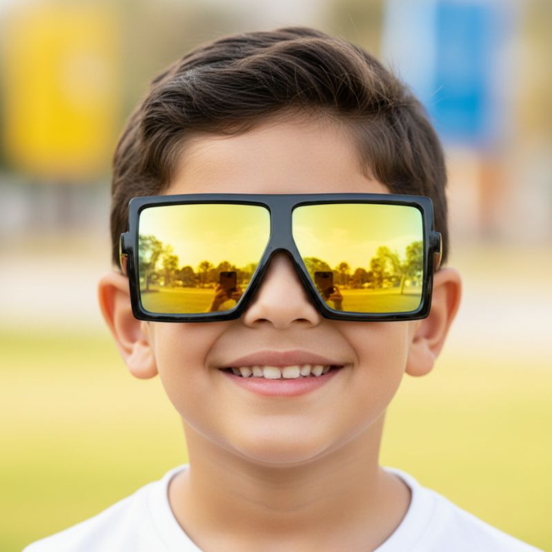 Lunette de soleil enfant - SquareFrame™ - Black Edition
