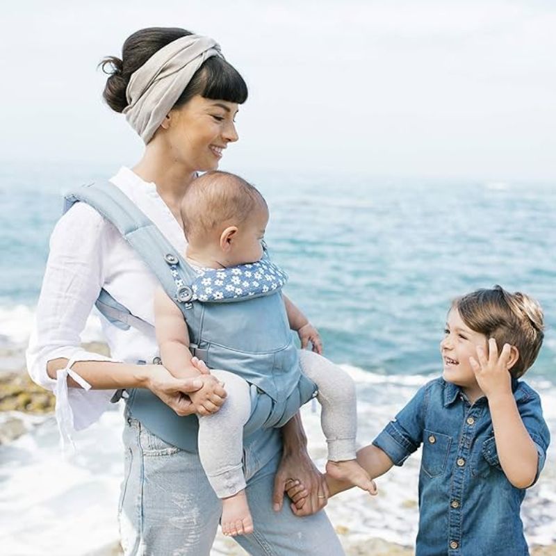Porte-bebe | Nimoâą - Fleurs Bleues