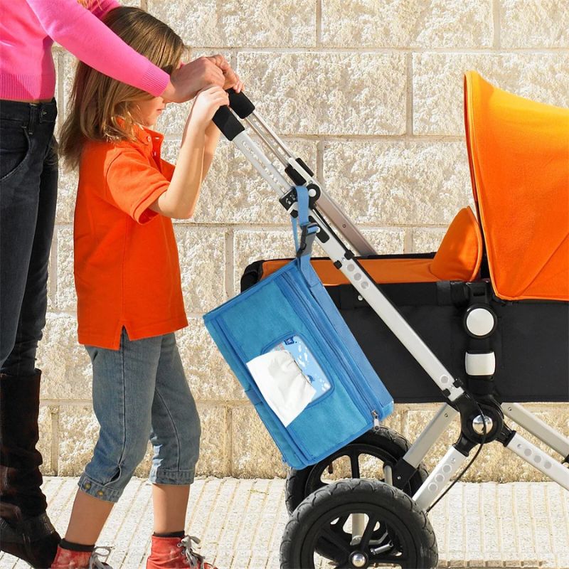 Tapis a langer nomade | BabyGo - QuickChange™ - Bleu