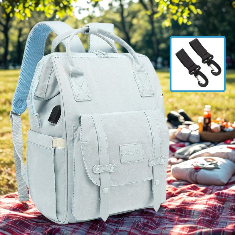 Grand sac a langer | Nomadâą - Bleu