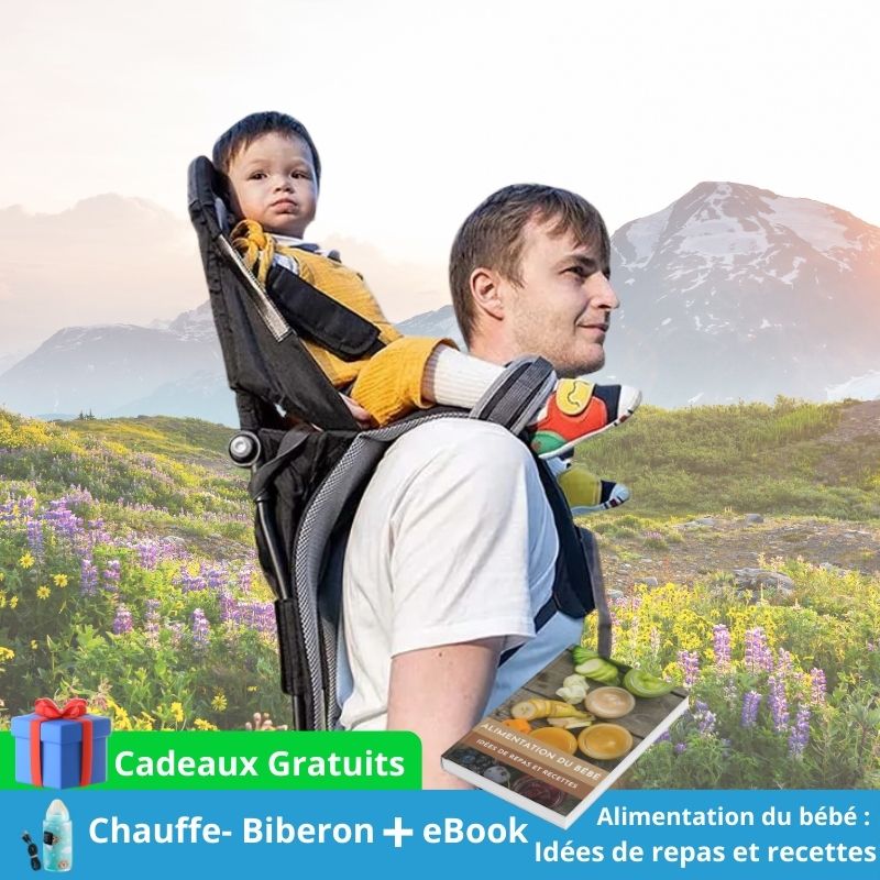 Porte bebe rando | MagicFoldCarrier™ - Noir