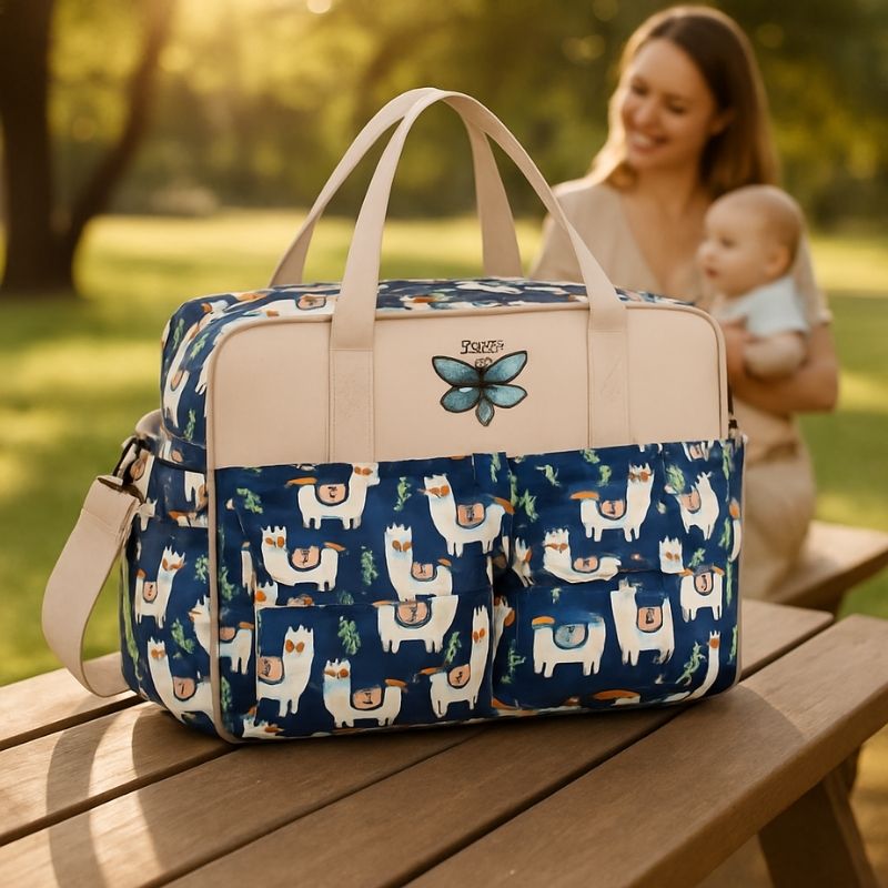 Sac a langer bébé | TravelEase™ - Alpaga Marine