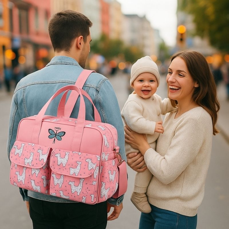 Sac a langer rose | TravelEaseâą - Alpaga Rose