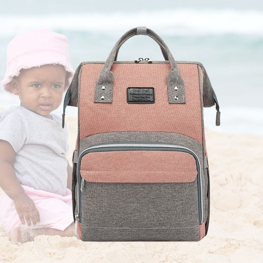 Sac a langer impermeable | ClassicGo™ - Gris et Rose