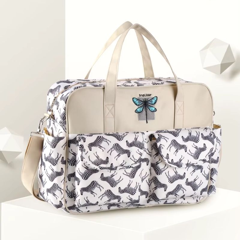 Sac a langer pratique | TravelEase™ - Zèbre