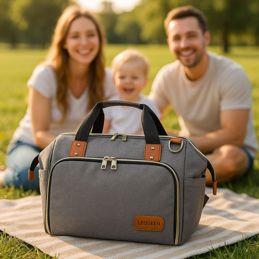 Sac a langer avec tapis de change | BabyTravlr™ - Gris