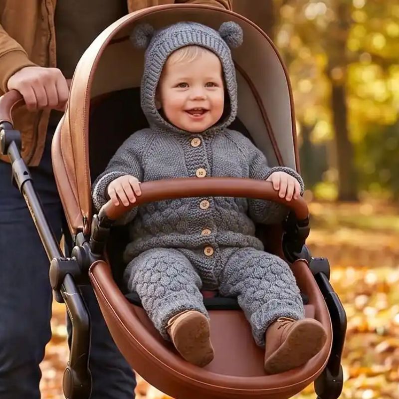 Combinaison pour bebe - CozyCub™ | Tricotée Coton Pur