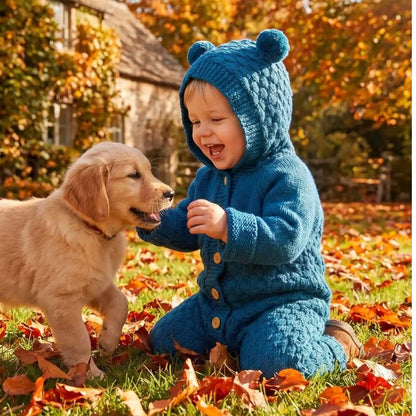 Combinaison pour bebe - CozyCub™ | Tricotée Coton Pur