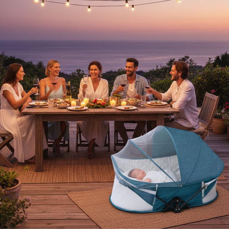 Berceau pliable bébé | FoldNest™