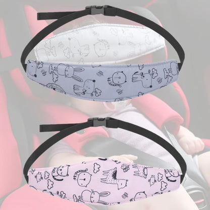 Cale tete siege auto bebe | HeadHolder™ - DUO Gris et Rose