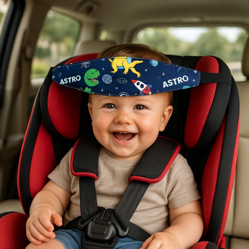 Cale tete bebe pour siege auto | HeadHolder™ - Bleu Marine