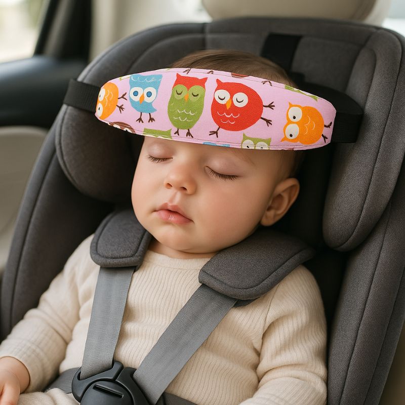 Cale tete bebe | HeadHolder™ - Rose Hibou