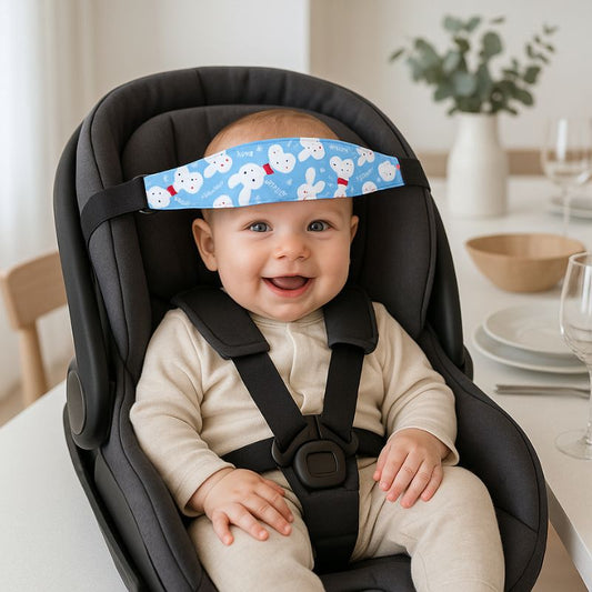 Cale tete bebe pour voiture | HeadHolder™ - Lapins