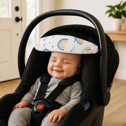 Cale tete siege auto bebe | HeadHolder™ - Arc-en-ciel