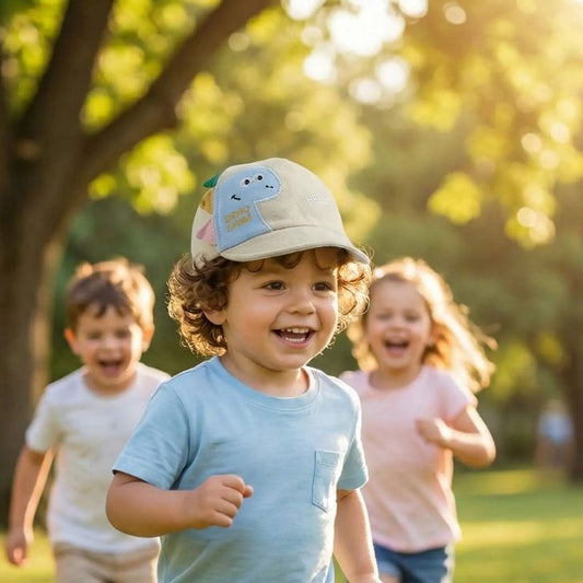 Casquette pour bebe - DenoSwim™ | Protection Soleil Motif de Dinosaure
