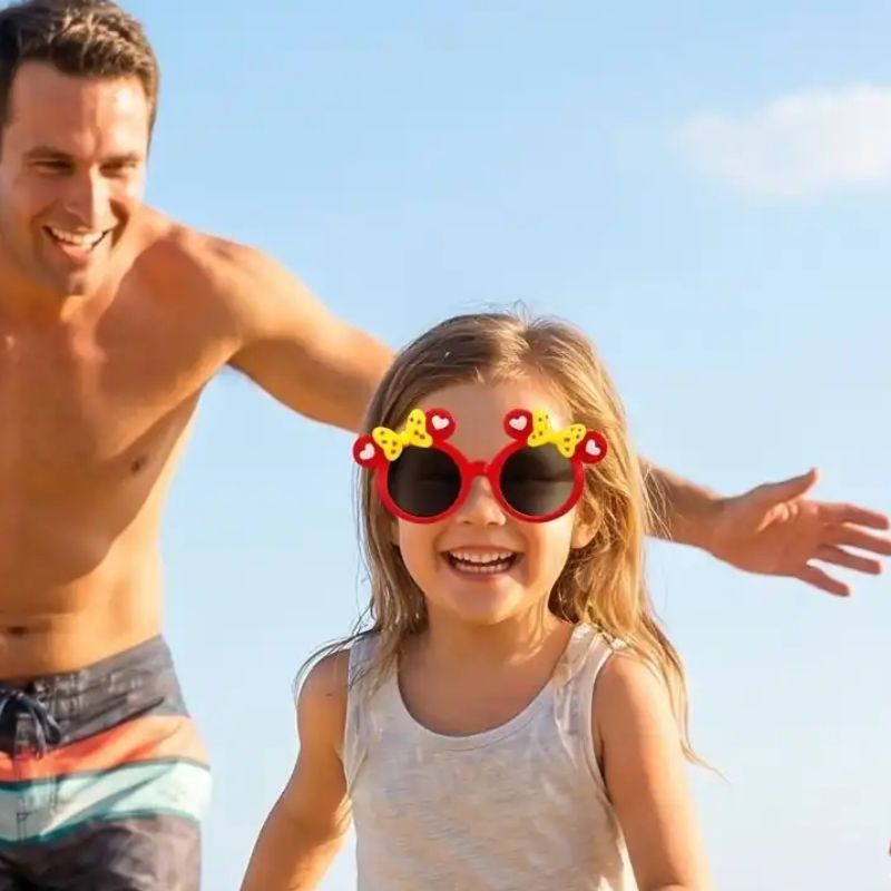 Lunette de soleil enfant fille - DoubleBow™ | Protection oculaire mignonne