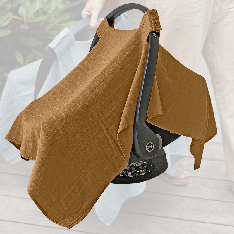 Housse pour siege auto bebe | CozyHood™ - Moutarde