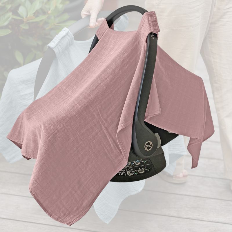 Housse universelle siege auto bebe | CozyHood™ - Rose