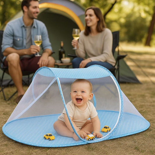 Lit bebe tente | NoBugBed™ - Bleu