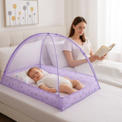 Lit bebe voyage | NappyTent™ - Violet