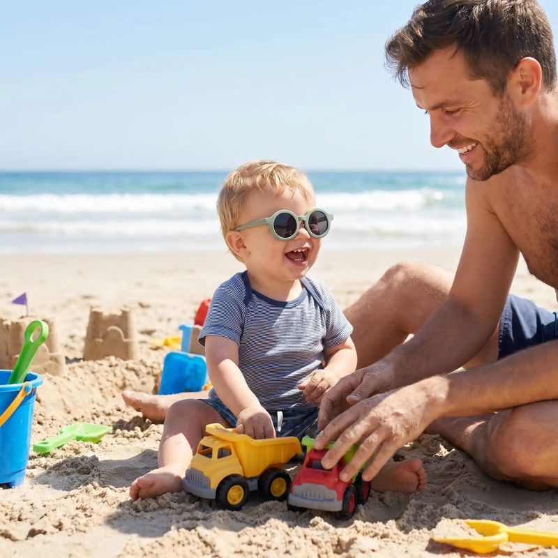 Lunette soleil bébé - LoopsShade™ | Protection UV arrondie