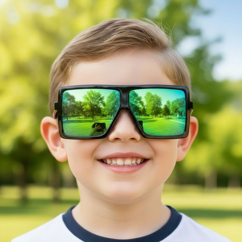 Lunette de soleil enfant - SquareFrame™ - Black Edition