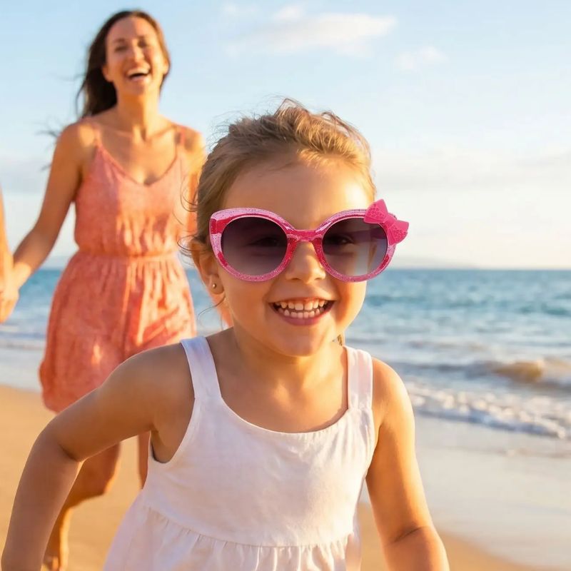 Lunette de soleil enfant fille - SweetBow™ | Protection solaire mignonne