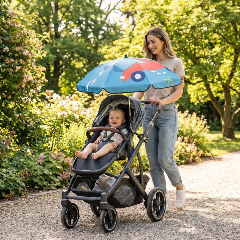 Ombrelle pour poussette - StrollShield™ | Protection Anti-UV