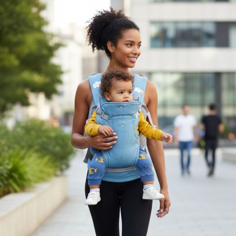 Porte-Bébé Physiologique SleekGo™ | Ergonomique, Évolutif & Ultra Confort