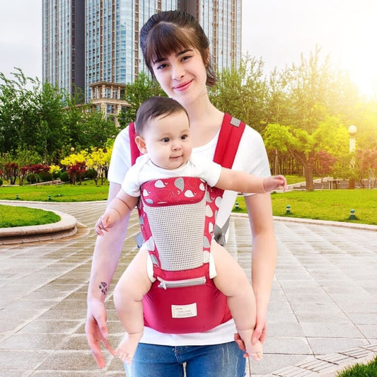 Porte bebe randonnée | TravelCarrier™  - Rouge