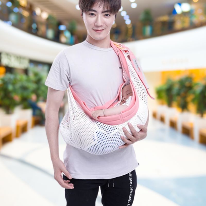 Porte bebe echarpe | BasicGoAir™ - Rose