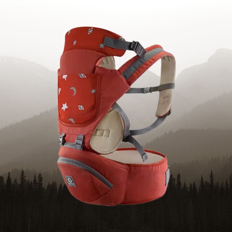 Porte bébé évolutif | LittleAdventure™  - Rouge