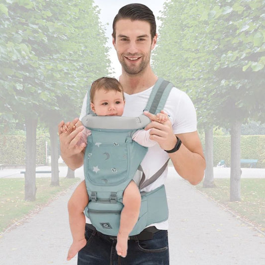 Porte bebe physiologique | LittleAdventure™  - Gris