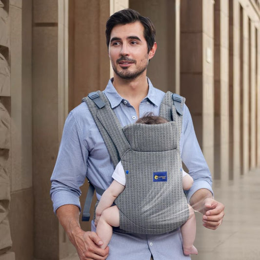 Porte bebe physio | Babylight™ - Gris Respirant