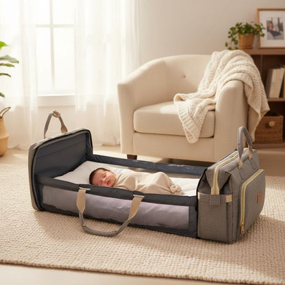 Sac a langer lit - NomadSleep™ - Lit Bébé Portable & Organisation Premium