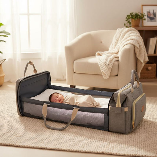 Sac a langer lit - NomadSleep™ - Lit Bébé Portable & Organisation Premium