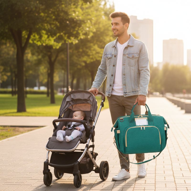 Sac a langer lit - NomadSleep™ - Lit Bébé Portable & Organisation Premium