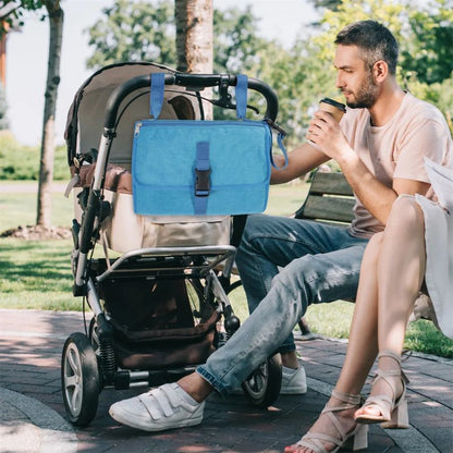 Tapis a langer nomade | BabyGo - QuickChange™ - Bleu