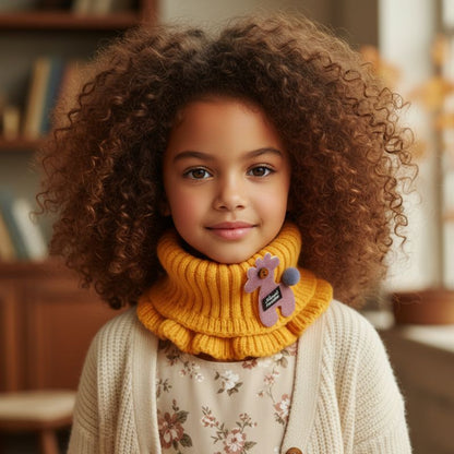 Tour de cou enfant en maille | GiraKnit™