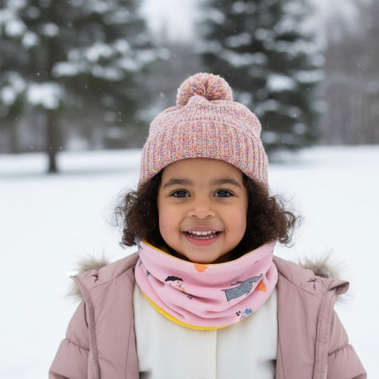 Tour de cou enfant doublé | CozyPrint™